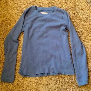 Everlane stormy blue long sleeve thermal